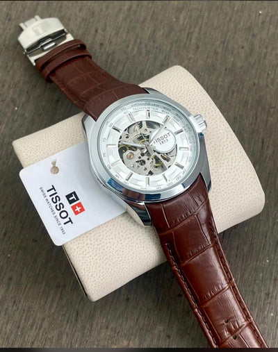 TISSOT 1853 AUTO DEIL LEATHER BELT