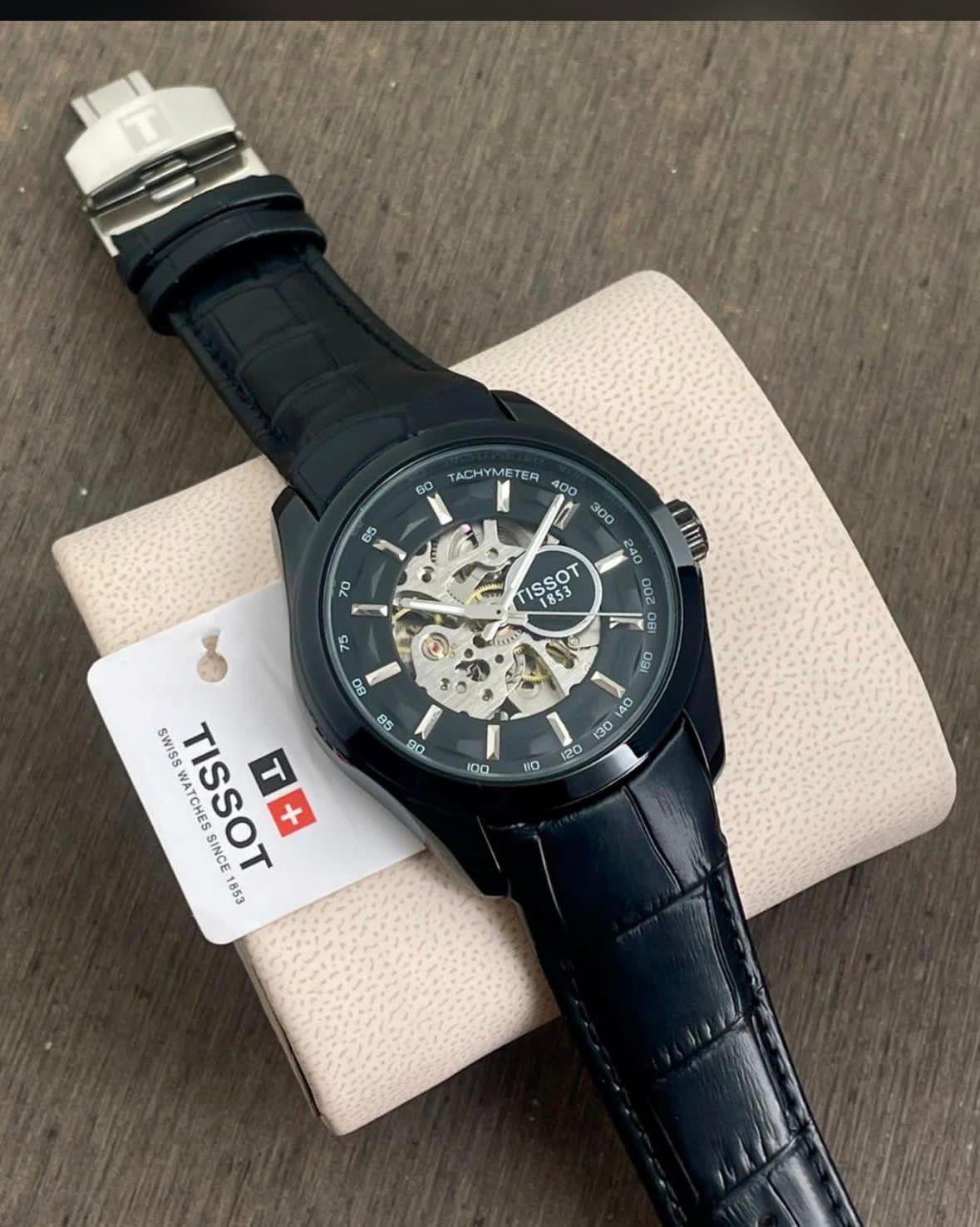 TISSOT 1853 AUTO DEIL LEATHER BELT