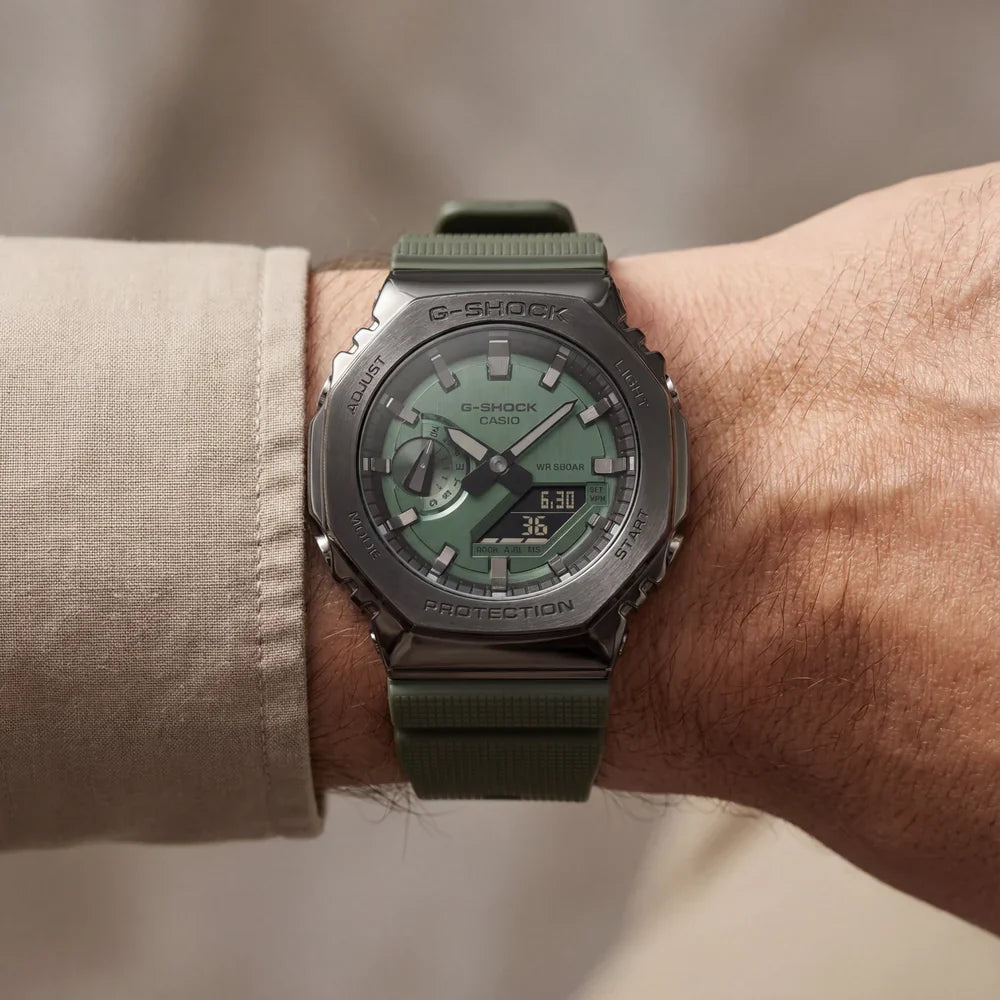 Green Analog Digital Sports Watch for Men