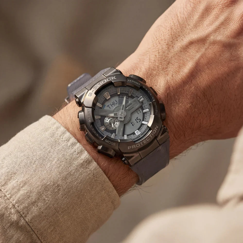 Silver Grey Analog Digital Sports Watch for Men