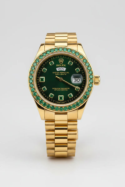 Rolex Day-Date Green Dial Gold Watch