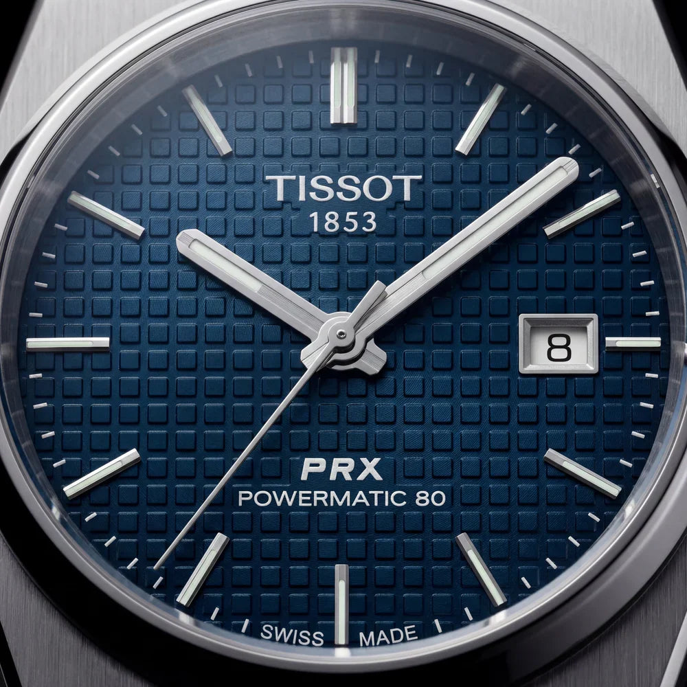 Blue Dial Stainless Steel Watch for Men