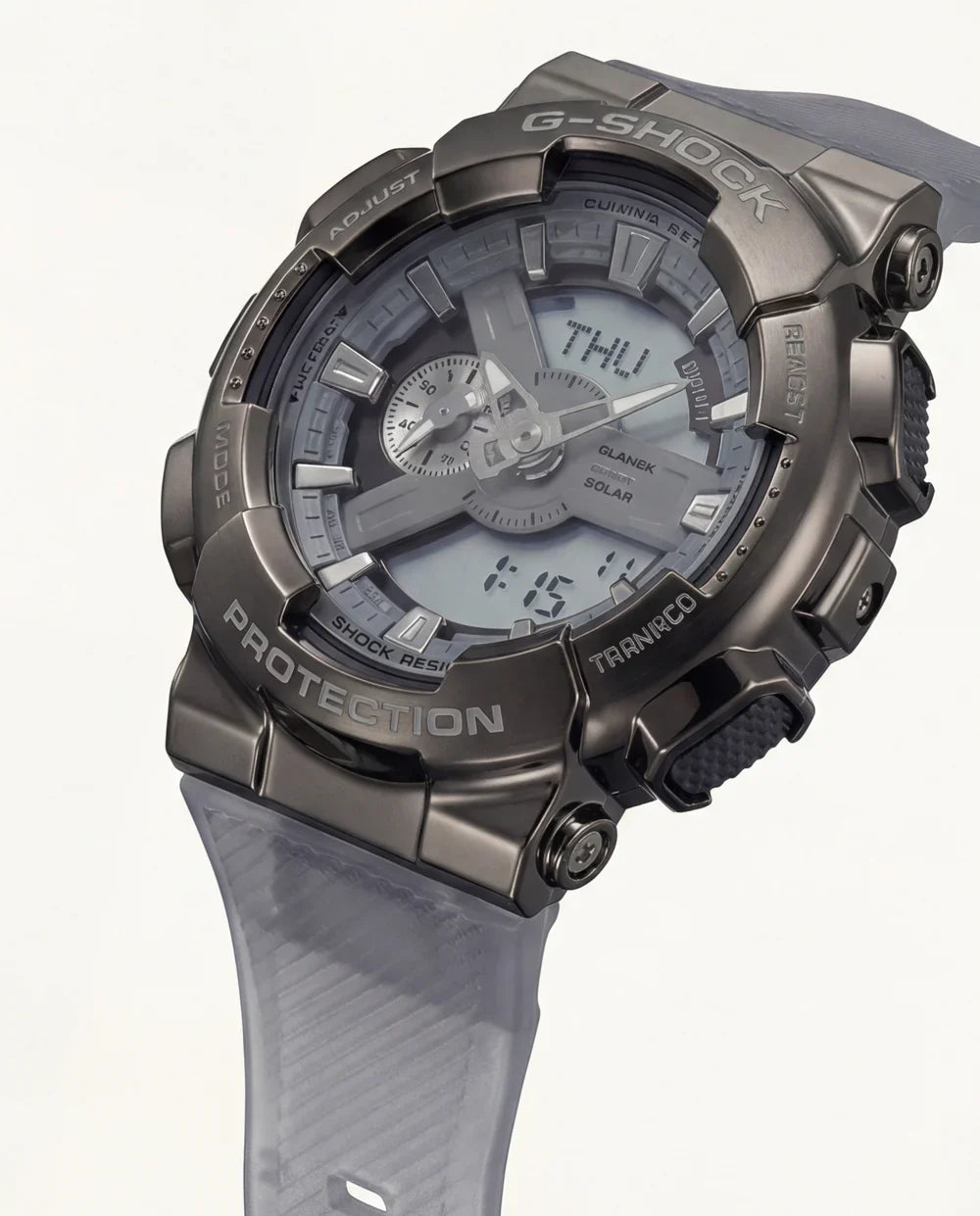 Silver Grey Analog Digital Sports Watch for Men