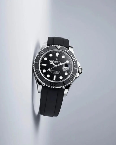 Luxury Black Diver Watch | Rubber Strap Stainless Steel Watch