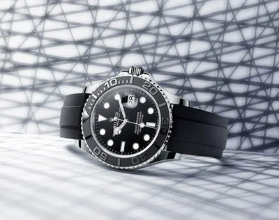 Luxury Black Diver Watch | Rubber Strap Stainless Steel Watch