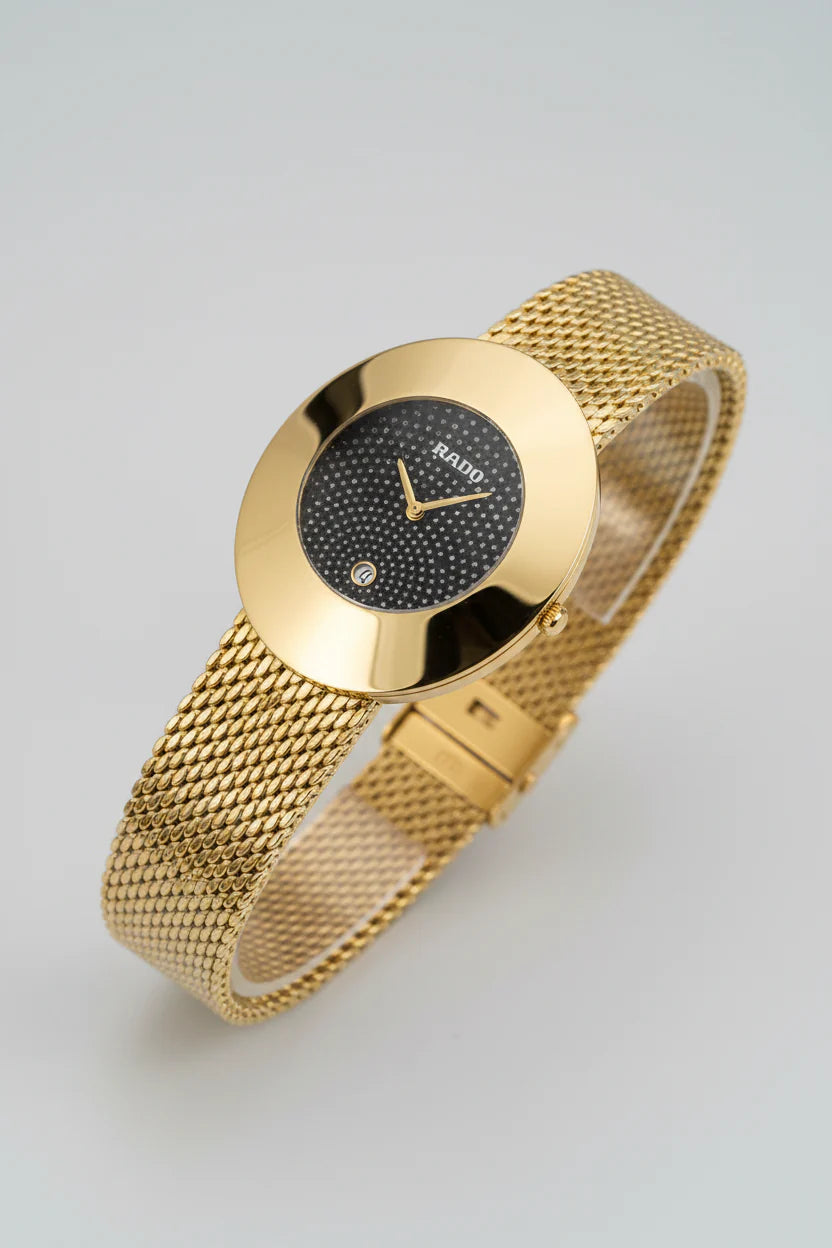 Rado Black Dial Luxury Watch for Men