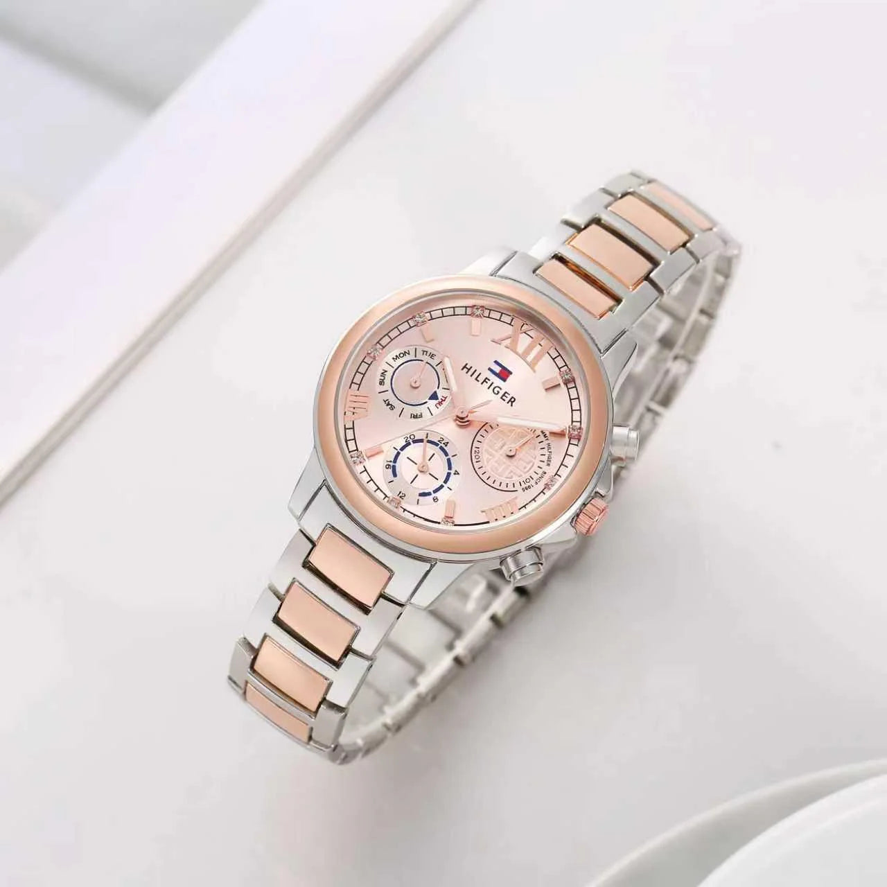 Women’s Rose Gold & Silver Watch