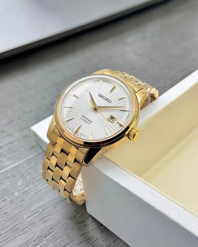 White Dial & Gold-Tone Bracelet