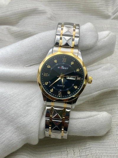 FOREST Two-Tone Gold Silver Quartz Watch