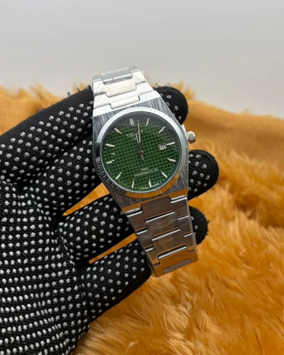 Green Dial Luxury Stainless Steel PRX Style Men's Watch