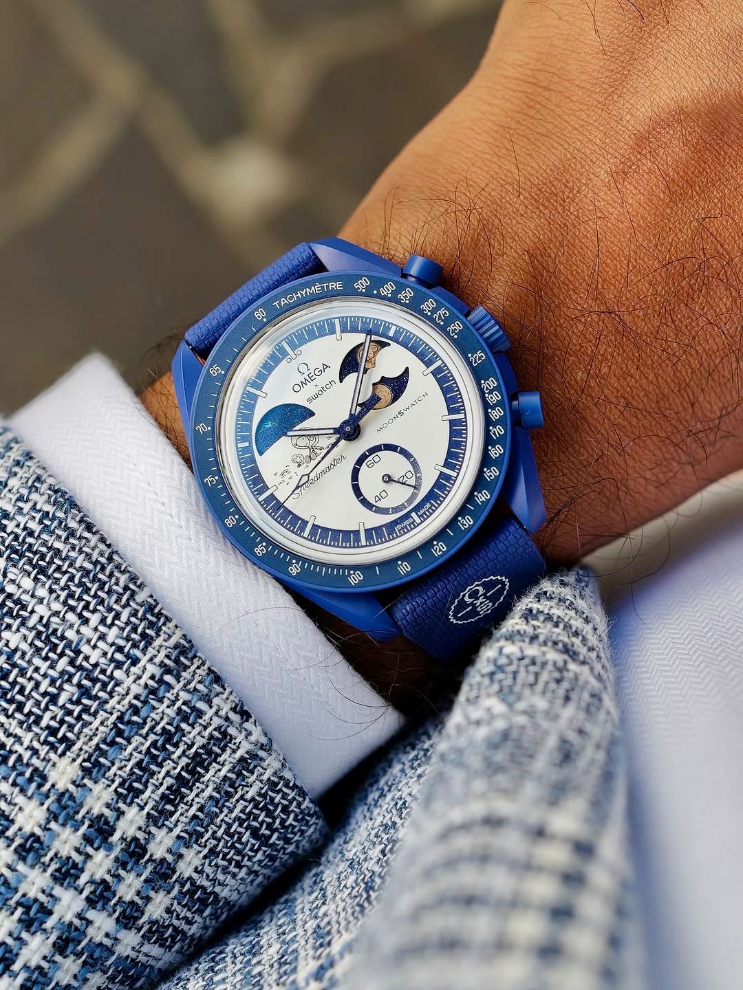 Blue Chronograph Watch for Men