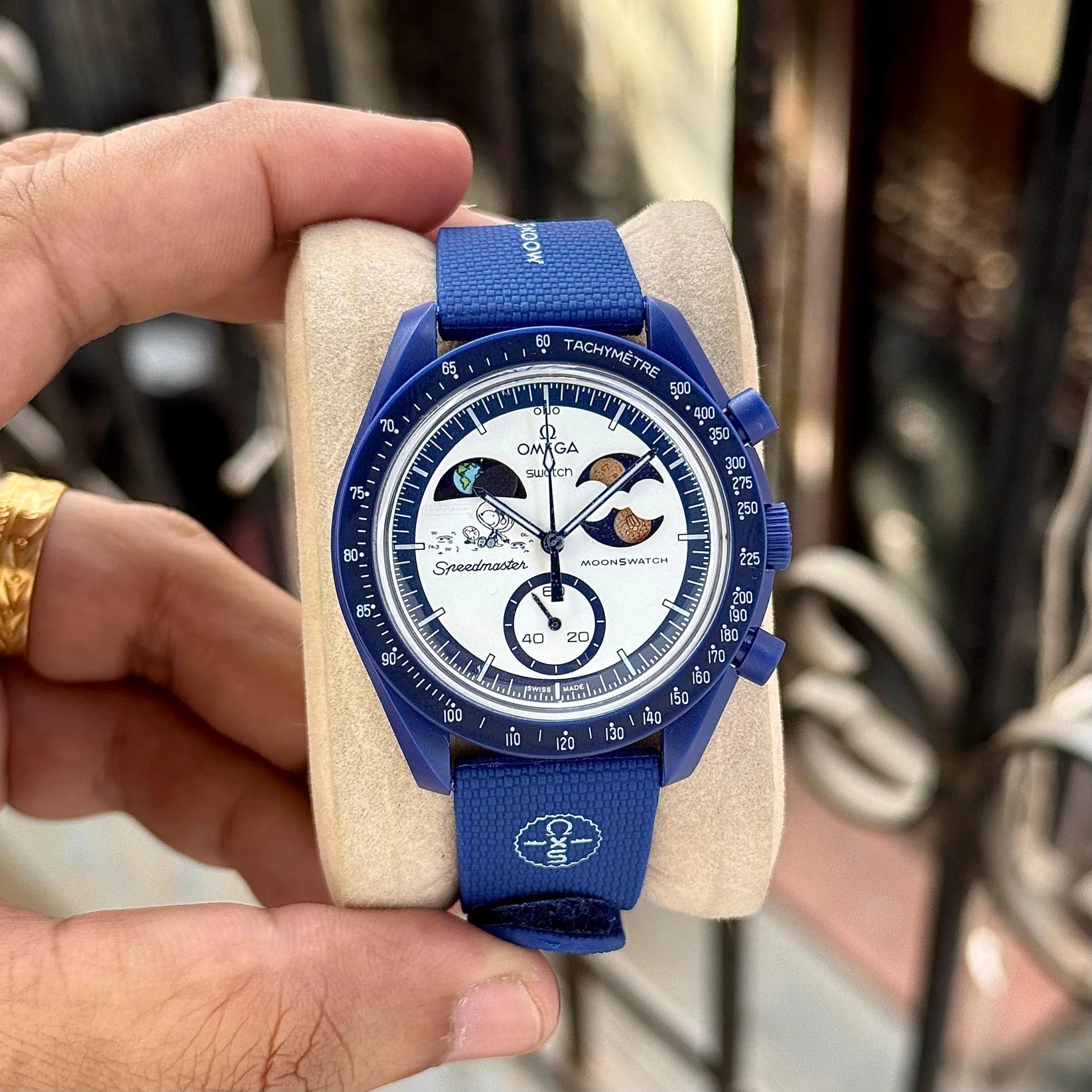 Blue Chronograph Watch for Men