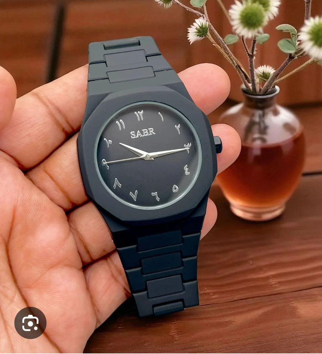 SABR Black Arabic Dial Watch for Men