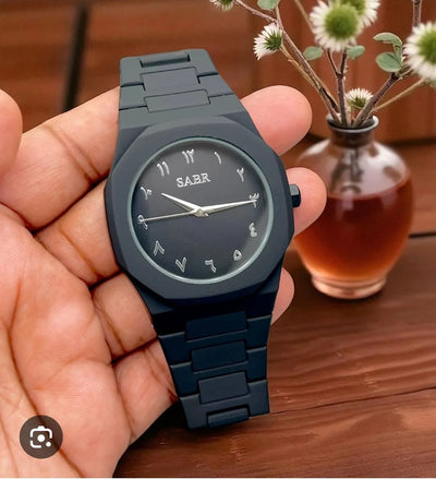 SABR Black Arabic Dial Watch for Men