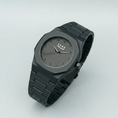 SABR Black Arabic Dial Watch for Men