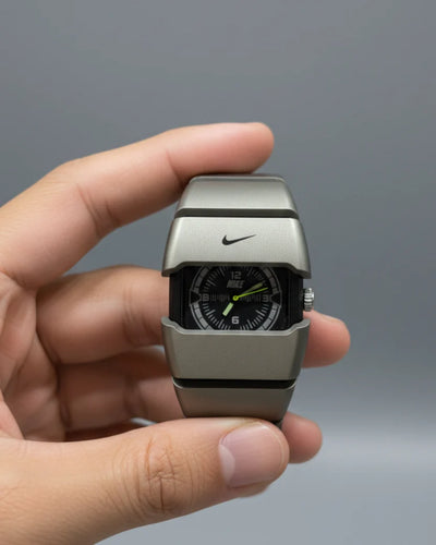 Men’s Rugged Silver Square Watch