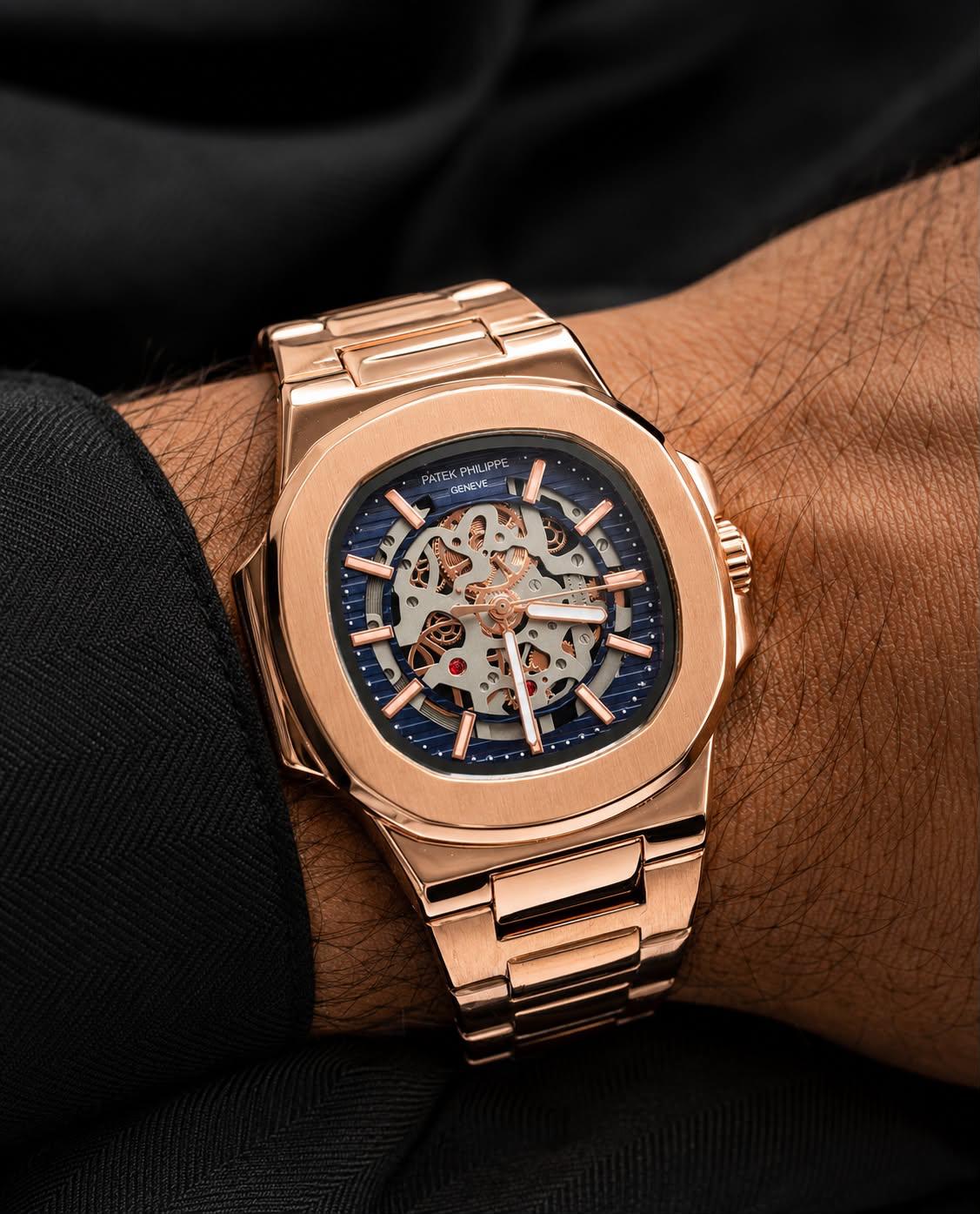 Rose Gold Stainless Steel Premium Watch