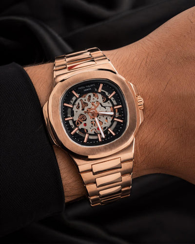 Rose Gold Stainless Steel Premium Watch