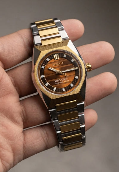 Brown Dial Two-Tone Luxury Automatic Watch