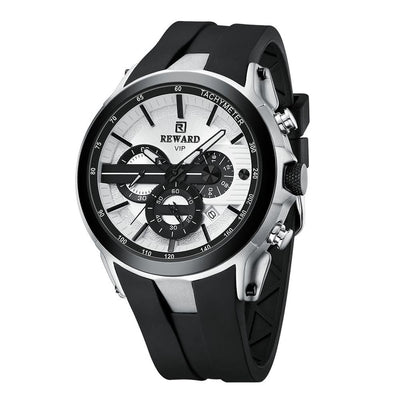 Men’s Black & Rose Gold Chronograph Watch