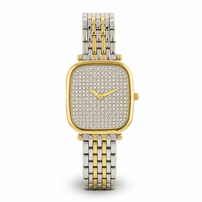 Women’s Two-Tone Gold & Silver Crystal Watch