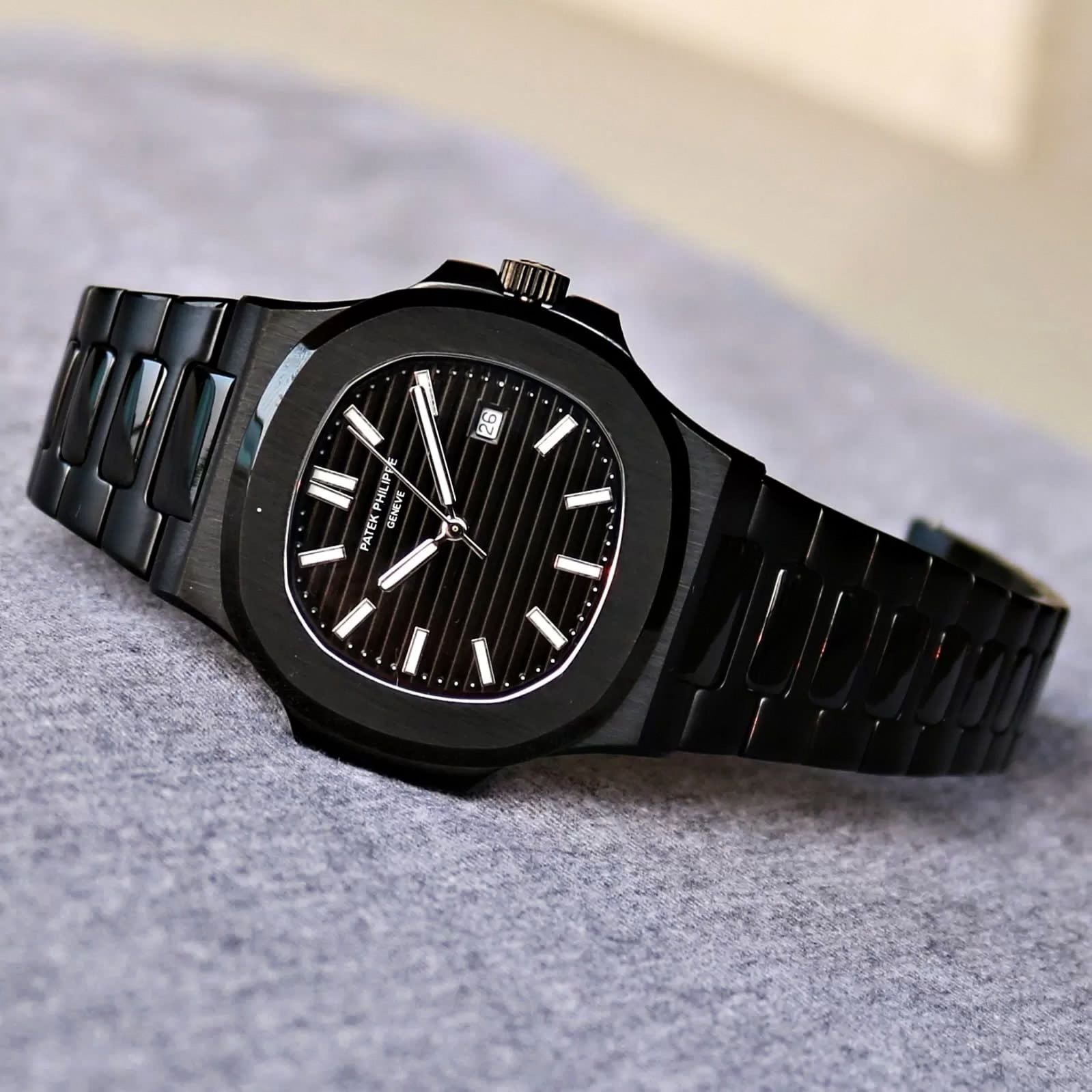 Luxury Black Stainless Steel Men’s Watch