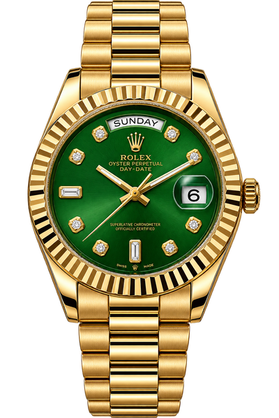 Gold Green Dial Men’s Watch