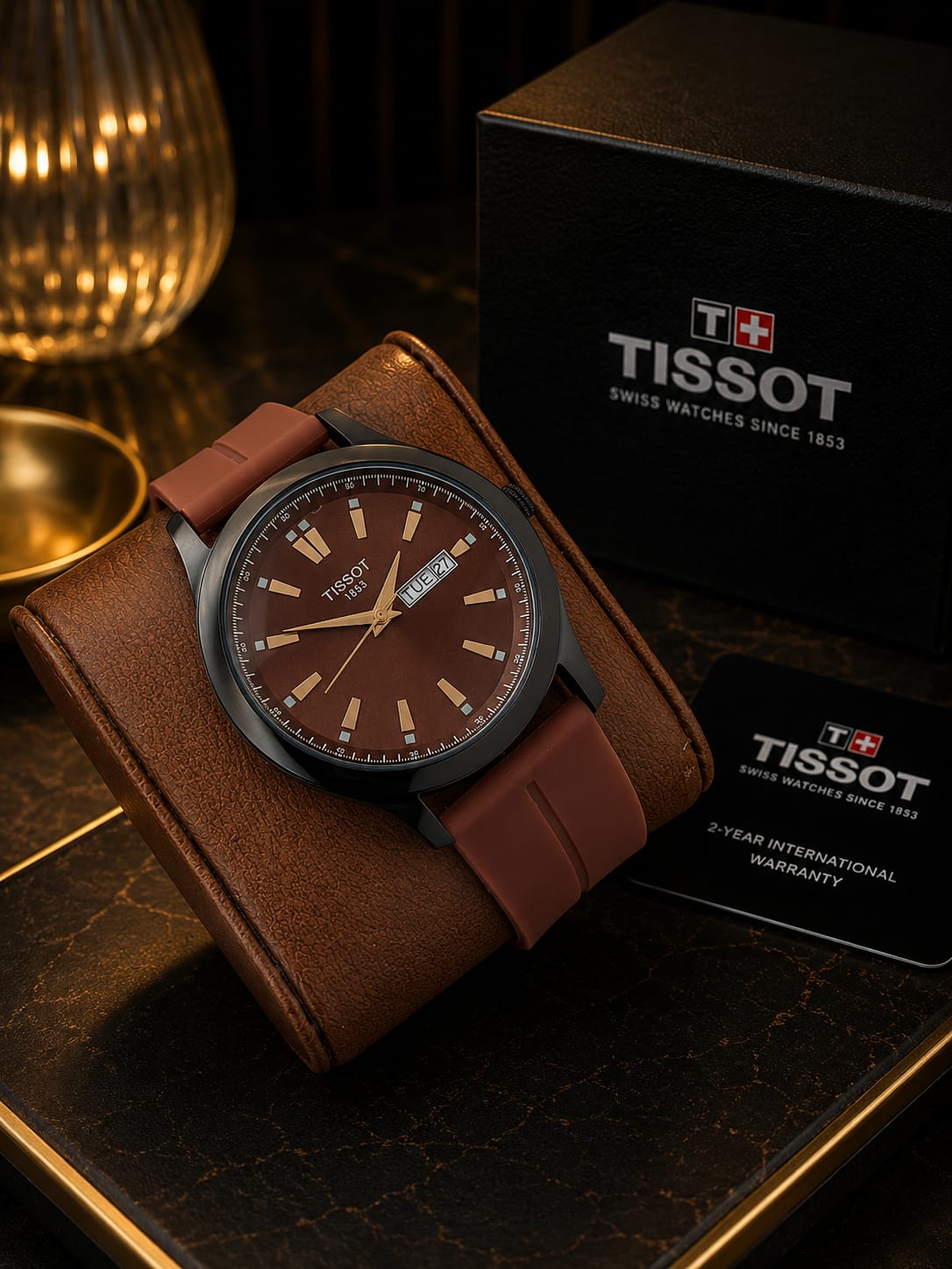 Luxury Light Blue Dial Black