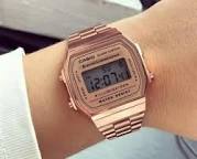 Rose Gold Digital Watch for Men & Women