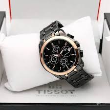 Luxury Black & Rose Gold Chronograph Watch for Men