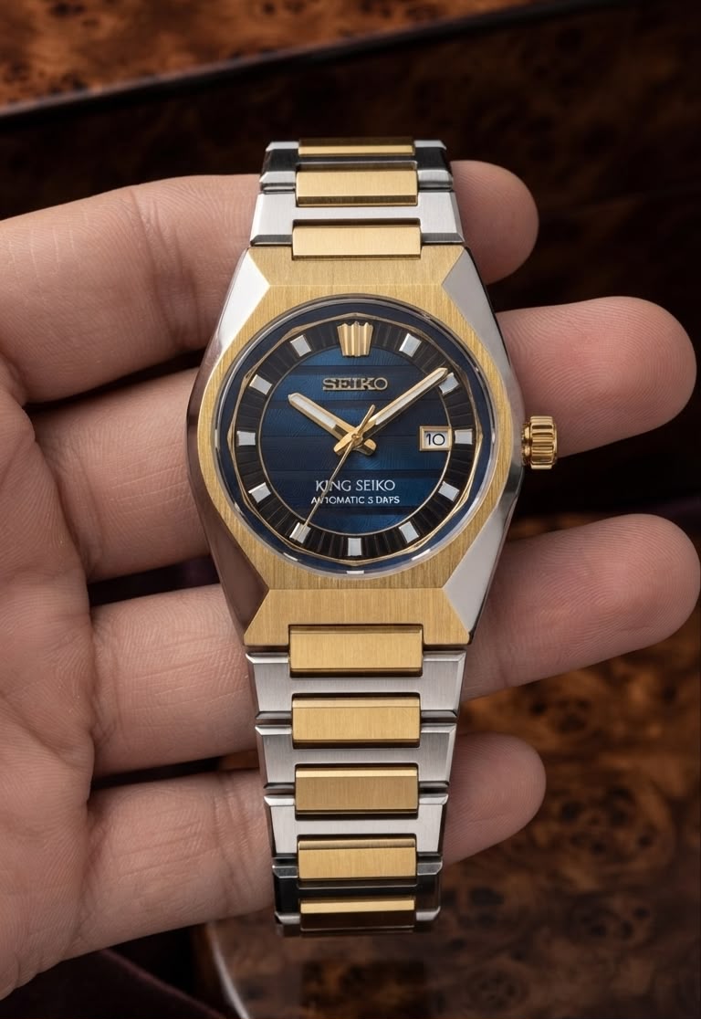 Brown Dial Two-Tone Luxury Automatic Watch