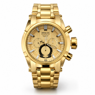 Luxury Champagne Dial Stainless Steel Bracelet