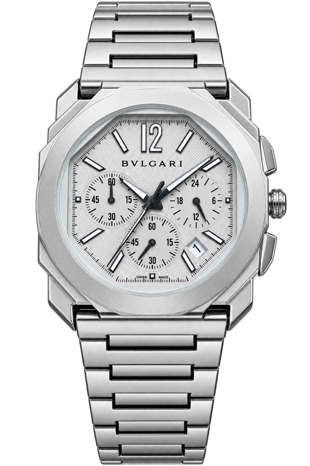 Luxury Silver Chronograph Style Men’s Watch