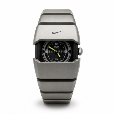 Men’s Rugged Silver Square Watch
