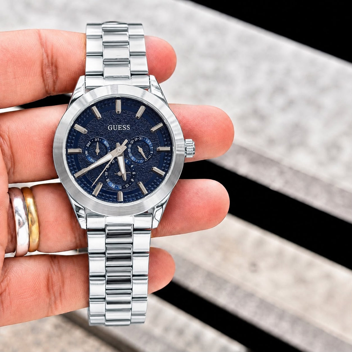 Luxury Gold Tone Chronograph Watch for Men