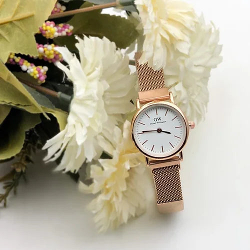 Rose Gold Minimalist Watch for Women
