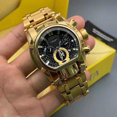 Black Dial Luxury Stainless Steel Bracelet