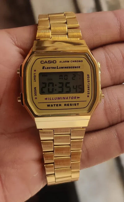 Gold Digital Watch for Men