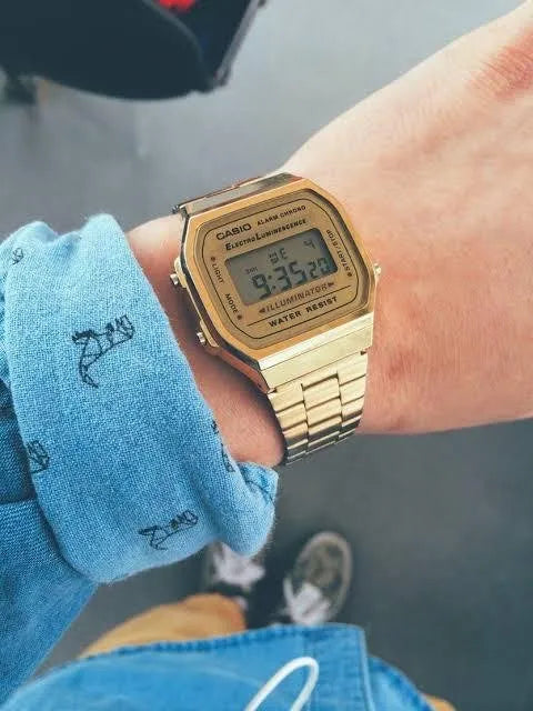 Gold Digital Watch for Men