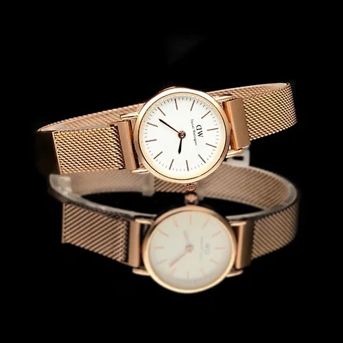 Rose Gold Minimalist Watch for Women