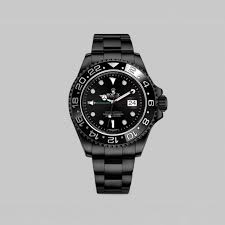 Men’s Black GMT-Style Watch