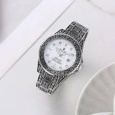 Luxury Silver Ornate Watch