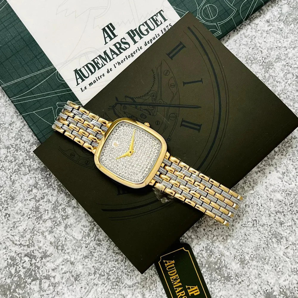 Women’s Two-Tone Gold & Silver Crystal Watch