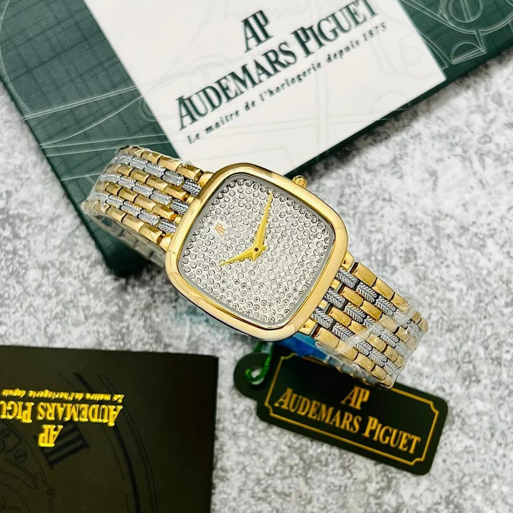 Women’s Two-Tone Gold & Silver Crystal Watch